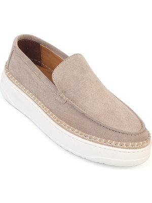 Capone Outfitters Sergen Hakiki Deri Süet İçi Hakiki Deri Astarlı Erkek Loafer Ayakkabı