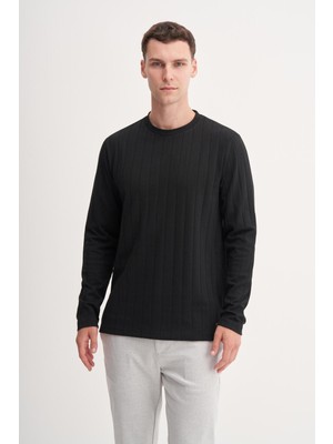 Cazador 53950 Erkek Bisiklet Yaka Sweatshirt