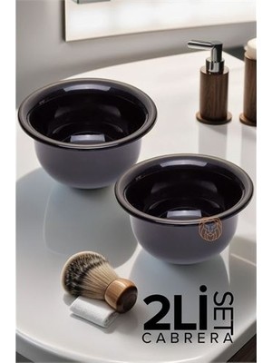 Meks Hsnet 2 Li Set Tıraş Tası Cabrera Design - HEP-6138-7727