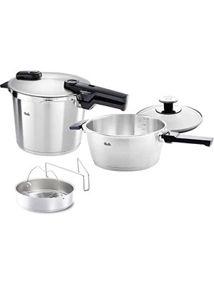 Fissler Vitaquick Premium Düdüklü Tencere With Insert 3,5 + 6 Litre 4 Adet