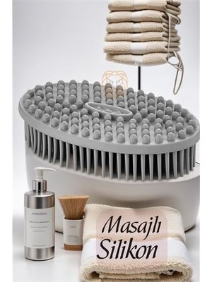 Meks Hsnet Masajlı Silikon Banyo Fırçası Nuage Design - HEP-2357-3920