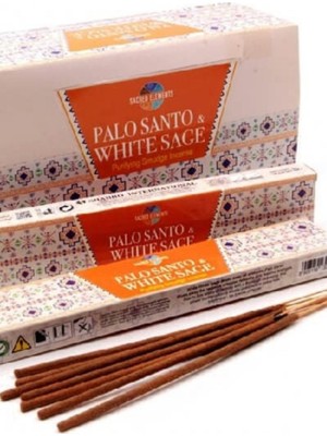 Hem Palo Santo White Sage Mas 15 Gms Organiktir Karbon Içermez