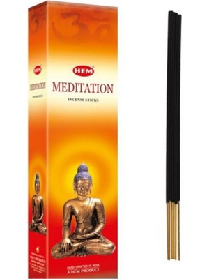 Hem Meditation Tall Hexa 40 cm Büyük Boy Bahçe Dış Mekan Tütsüsü 6 Kutu