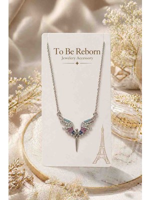 To Be Reborn Çelik Zirkon Taşlı Anka Kuşu Kolye