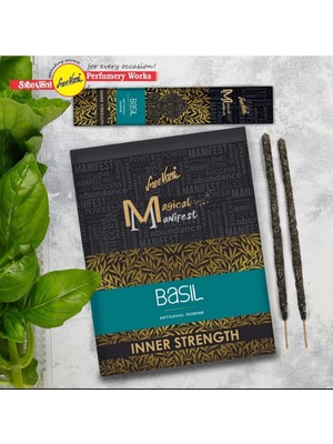 Sree Vani (Sedir - Şekerotu) Manifest Sanatsal Doğal El Yapımı Premium Kalite Tütsü (6 Adet)