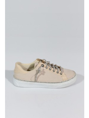 Dgn 2475 Kadin Taş Ip Bağcikli Sneaker Ayakkabi
