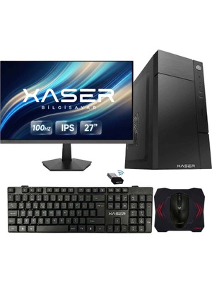 Xaser XSR1252 I3 2100 16GB Ram 256GB SSD 27" Monitör Masaüstü Ofis Tavsiye Sistem