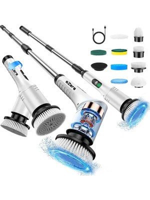 Meks Ezere Spinpro 9-In-1 Teleskopik Şarjlı Dijital Temizlik FIRÇASI-(5775) - HEP-2675-6362