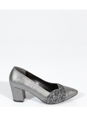 DGN Dg K641 Kadin Taşli Kalin Topuklu Ayakkabi