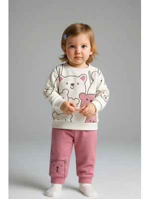 Mai Perla Smile Bear Nose 2 Li Unisex Bebek Alt Üst Takım