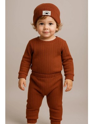 Mai Perla Unisex 3 Parça Güneşli Organik Bebek Takımı 3-4 Yaş İçin Günlük Kullanımda Konfor
