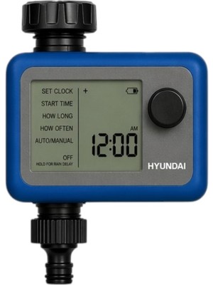 Hyundai G22101 Dijital Sulama Zamanlayıcı 1 Çıkışlı Programlanabilir Musluk Zaman Saati G3/4