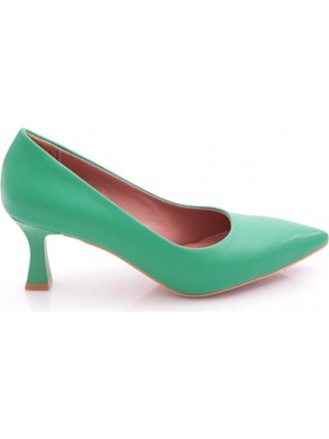 Dgn 320 Sivri Burun Parmak Dekolteli Topuklu Ayakkabi