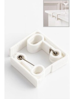 Calperia Masa Örtüsü Mandalı Kavisli Plastik 2'li Yaylı Klips 722499