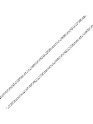 Elwes Gümüş Küp Zincir