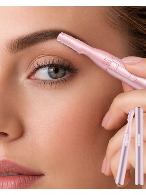 Calperia Kaş Düzeltici Elektrikli Tüy Alma Cihazı Yüz Çene Dudak Için Hassas Trimmer