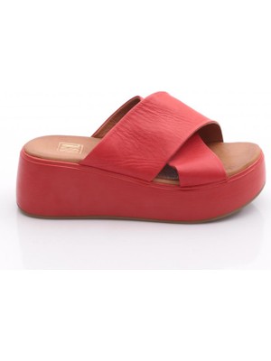 Dgn 6004-23Y Kadin Kalin Çapraz Bantli Kalin Taban Terlik