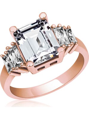 Hanno Telkari Gümüş Baget Taşlı Bayan Yüzük