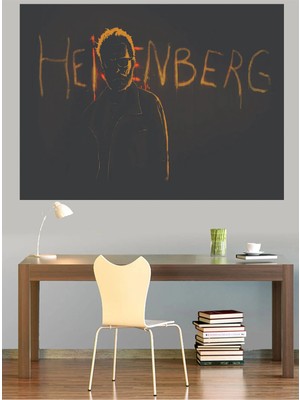 Mushen Studio Heisenberg Walter White Breaking Bad Kanvas Tablo Duvar Dekoru Sanat Eseri Çerçevesiz Ev Ofis
