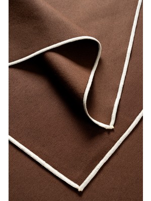 Koza Home Graın Kahverengi Sıvı Itici Özellikli 2'li Amerikan Servis (30X49) 2593