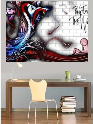 Mushen Studio Pink Floyd The Wall Psychedelic Kanvas Tablo Duvar Dekoru Sanat Eseri Çerçevesiz Ev Ofis