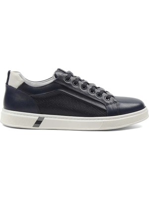Celal Gültekin Erkek Lacivert Baskılı Kalın Tabanlı Sneaker