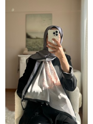 Buscarfs Gri Ipek Şal