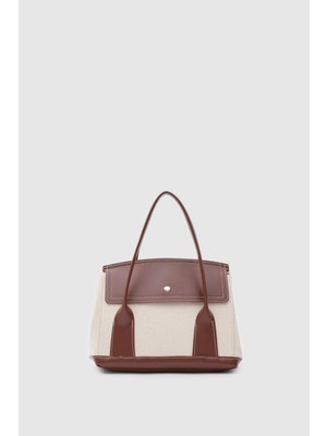 Shule Bags Suede Garnili Kanvas El ve Çapraz Taba