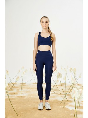 Yoga Zero Yüksek Bel Push Up Tayt Lacivert