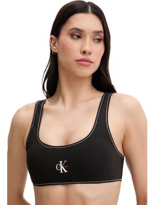 Calvin Klein Kadın Siyah Bralet Bikini Üstü LV00Q61100