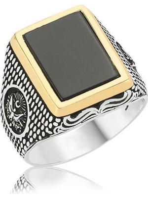 Hanno Telkari Gümüş Devlet Armalı Erkek Yüzük