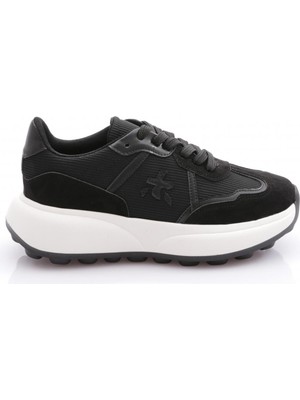 Dgn BRT2427 Kadin Bağcikli Kalin Tabanli Sneaker Ayakkabi