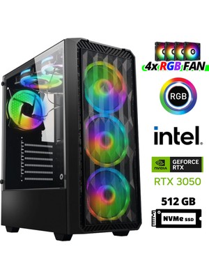 Xaser XSR940 I5 12400F 32GB Ram 512GB M.2 Nvme SSD 6gb RTX3050 Oyuncu Tavsiye Sistem