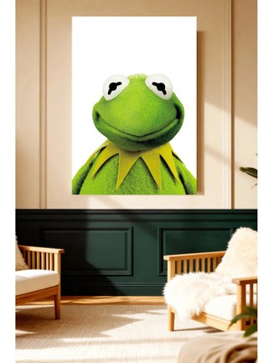 Mushen Studio Kermit The Frog Muppets Kanvas Tablo Duvar Dekoru Sanat Eseri Çerçevesiz Ev Ofis