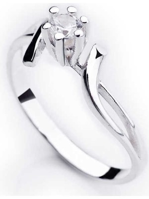 Hanno Telkari Gümüş Tek Taş Bayan Yüzük