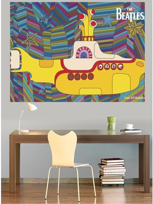 Mushen Studio The Beatles Yellow Submarine Kanvas Tablo Retro Duvar Dekoru Sanat Eseri Çerçevesiz Ev Ofis