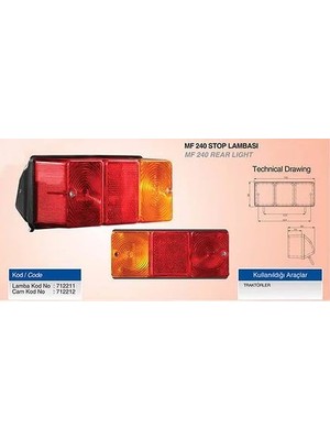 Universal Stop Lamba Camı Em Bmc Tm 30 MF240