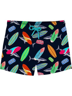 Slipstop Daniel Junior Short Siyah Çocuk Mayo