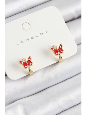 Twin Store Pirinç Model Gold Renk Çocuk Küpe