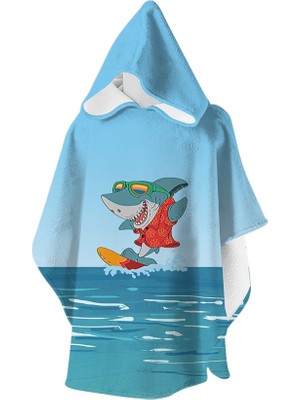 Slipstop Redd Poncho Mavi Çocuk Panço