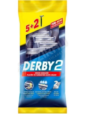 2 Adet Derby Samurai 2 Tıraş Bıçağı 7 Li Poşet (5 + 2)