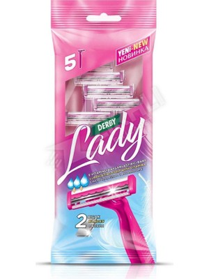 2 Adet Derby Lady 2 Bıçaklı 5'li Poşet