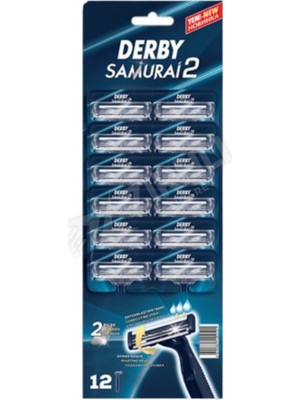 2 Adet Derby Samurai 2 Tıraş Bıçağı 12 Li Kartela