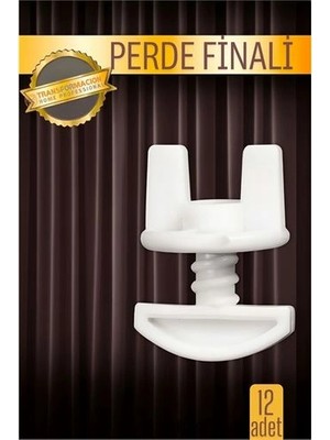 Twin Store Perde Finali Perde Sonlandırıcı Stop Korniş Finali Sonu 12 Adet 716104