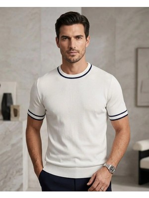 Luxetique Sıfır Yaka Erkek T-Shirt