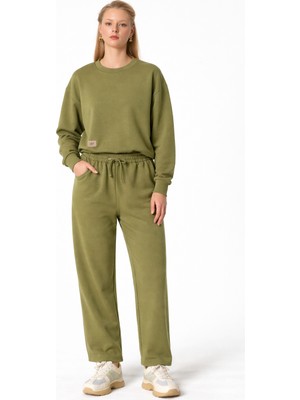 My Flamenco Modal Karışımlı Crop Sweatshirt & Relax Fit Eşofman Takımı