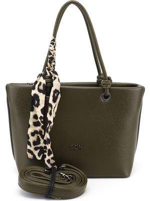 Gönderi(r) Kadın Haki  Uzun Askılı El ve Omuz Çantası