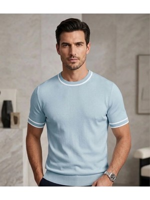 Luxetique Sıfır Yaka Erkek T-Shirt