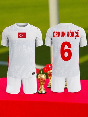 Bite Nose Türkiye Orkun Kökçü 6 Numara Çocuk 2026/28 Milli Takım Forma T-Shirt Özel Tasarım Yeni Sezon