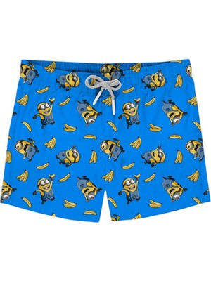 Slipstop Yellowz Short Mavi Çocuk Mayo